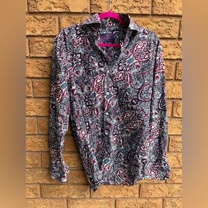 Hawes & Curtis Paisley Print Button Down Shirt